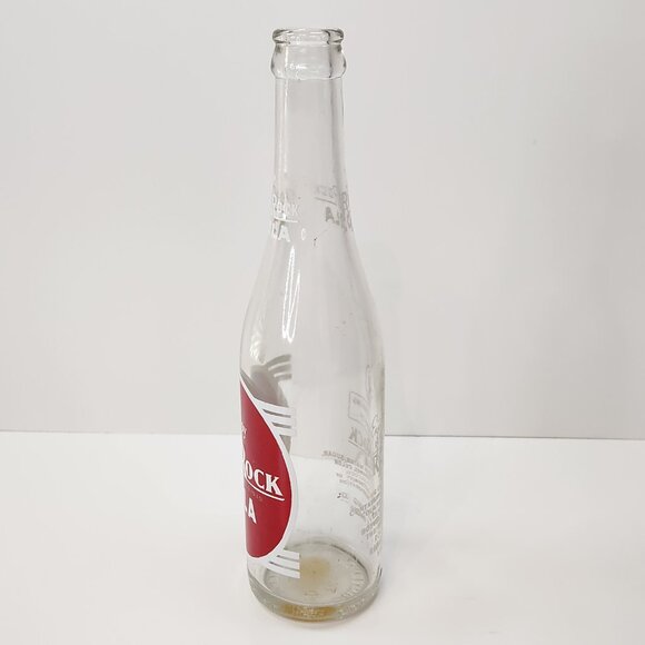 Vintage Red Rock Cola Soda Bottle 10 oz Pop Clear Glass ACL Vancouver WA Enjoy X - Picture 2 of 6